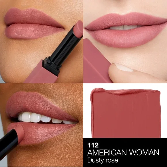💋NIB💋 NARS ✨American Woman✨ Powermatte Long-Lasting Lipstick- a Dusty Rose shade - Picture 7 of 9